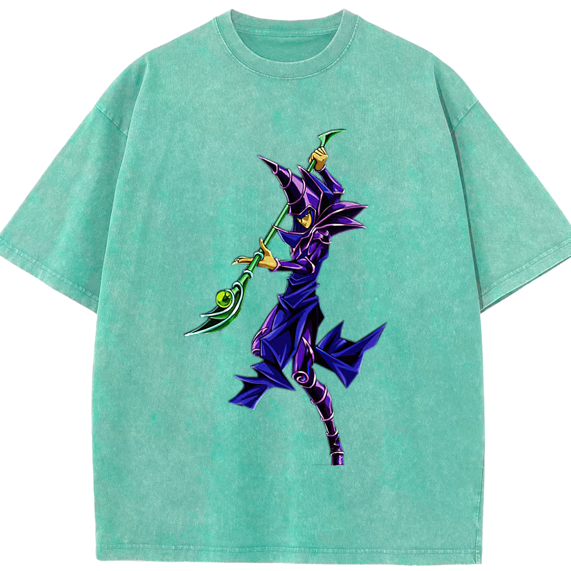 （画像用） 遊☆戯☆王 Yu-Gi-Oh! 綿100% ヴィンテージ風 半袖Tシャツ（フロントプリント）